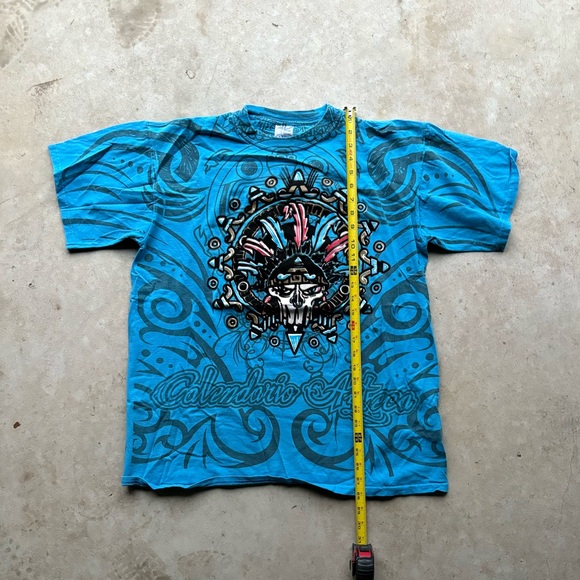 Thessh Blue Aztec T-shirt - Picture 4 of 5